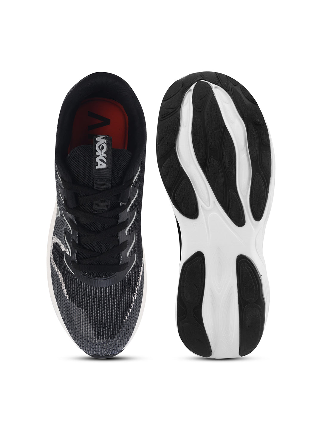 NOKA Men D.Gray Black Sports Shoes
