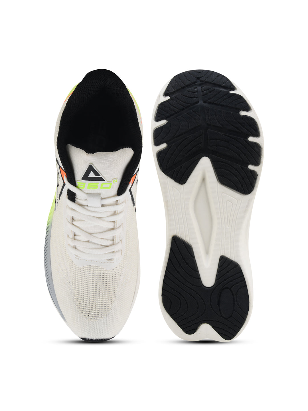 SPARKLE Men White-P.Green Sports Shoes