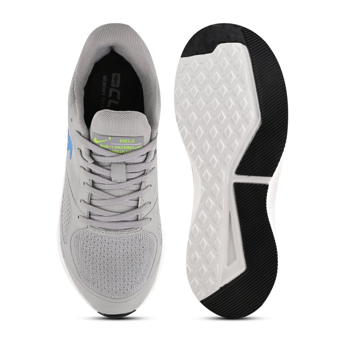 PAYTM Men Gray-Sky Sports Shoes