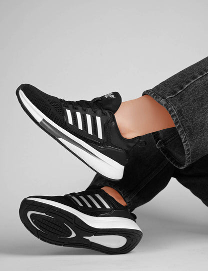 CLD DHONI-5 Men's Black White Sports Shoes