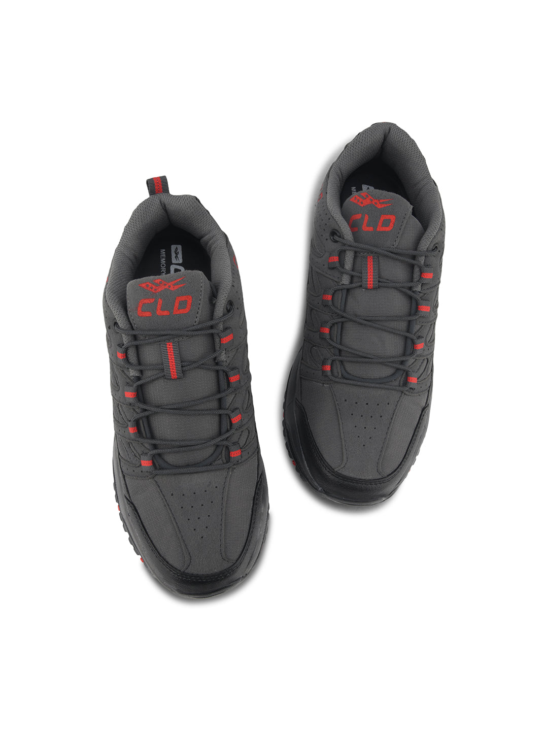 FALCON-1 Men D.GRY-RED Trekking Shoes