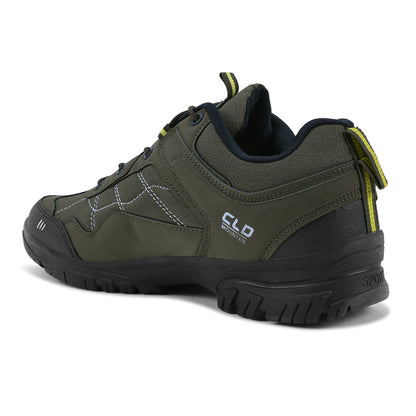 FIT-1 Men Olive Green Yellow  Sports Shoes