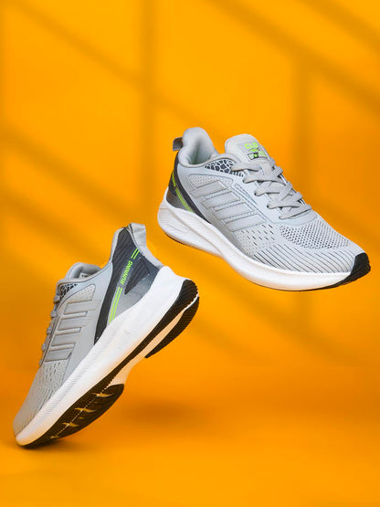 IDEA Men Gray-Green Sports Shoes