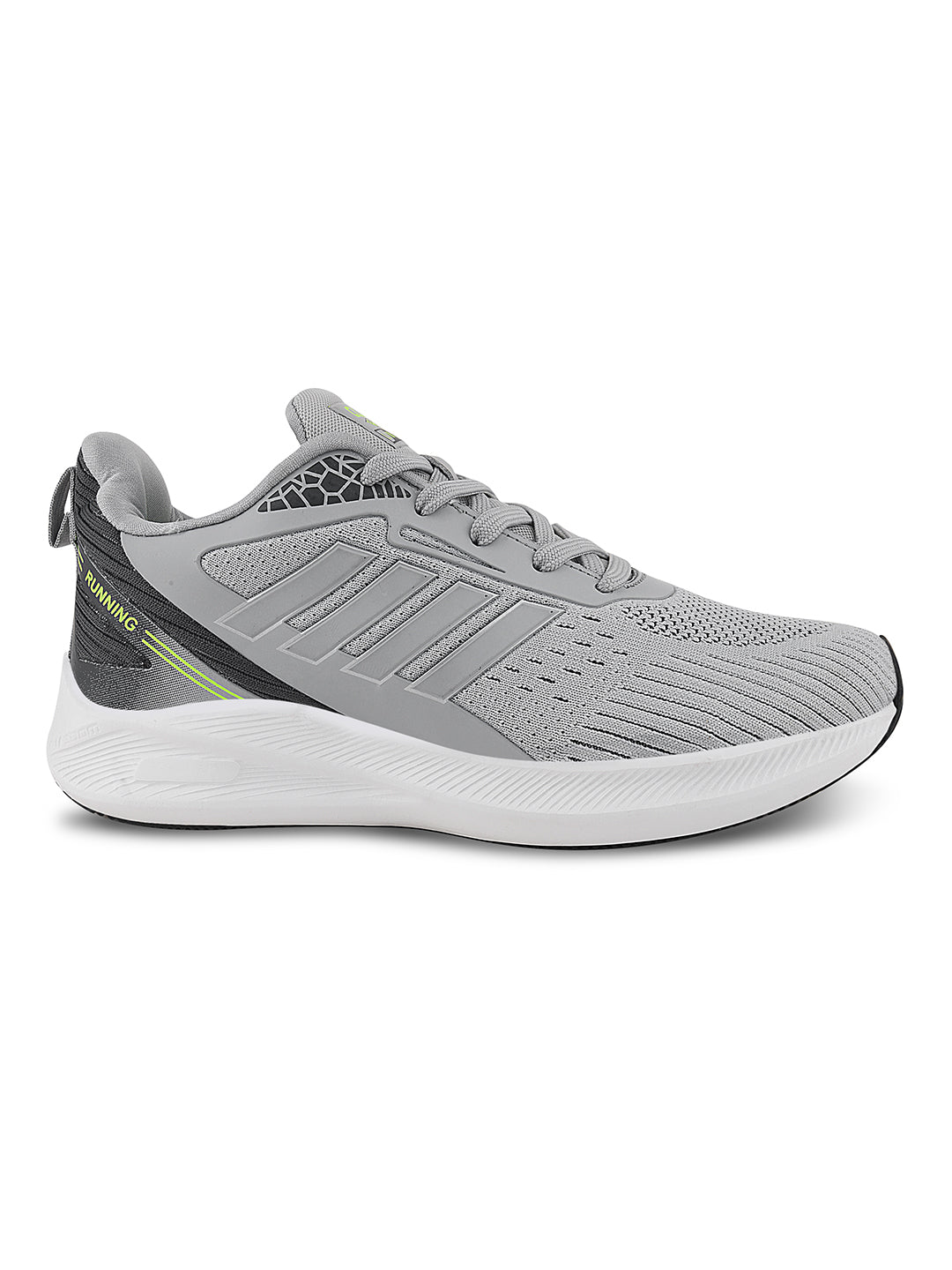 IDEA Men Gray-Green Sports Shoes
