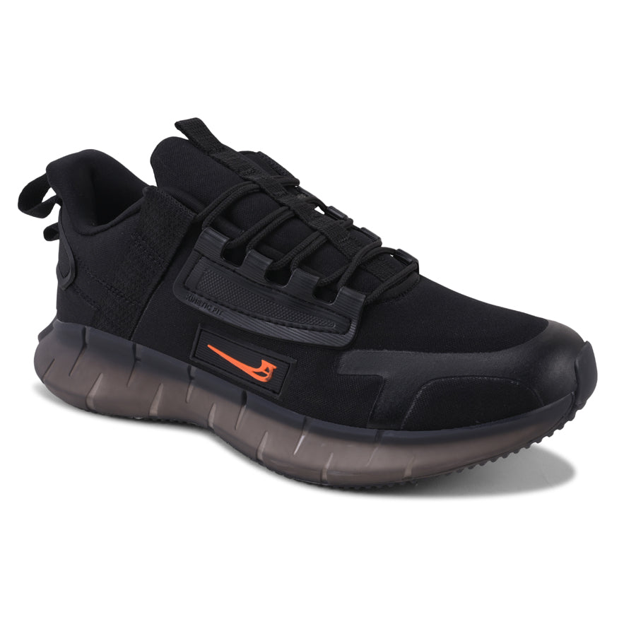 NETFLIX Men Black-Orange Sports Shoes