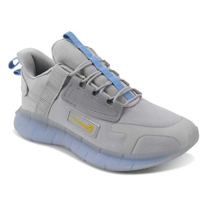 NETFLIX Men Gray-Yellow Sports Shoes