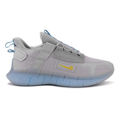 NETFLIX Men Gray-Yellow Sports Shoes