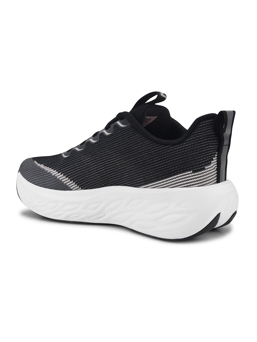 NOKA Men D.Gray Black Sports Shoes