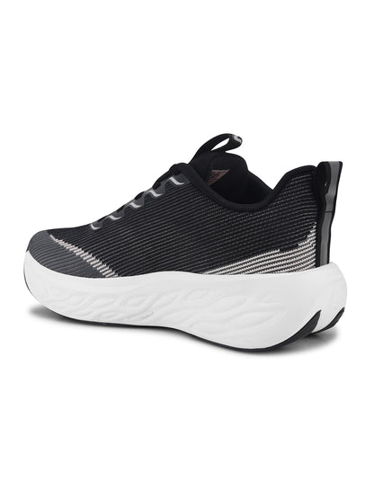 NOKA Men D.Gray Black Sports Shoes
