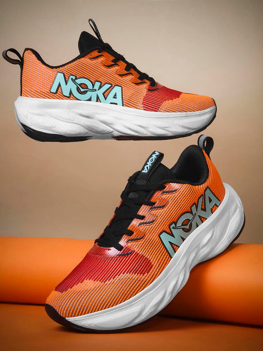 NOKA Men Orange Sports Shoes