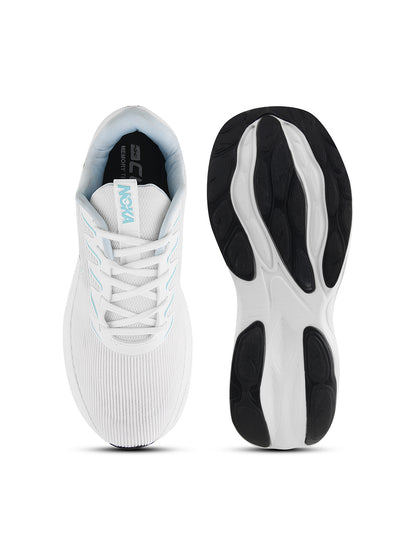 NOKA Men White Mint Sports Shoes