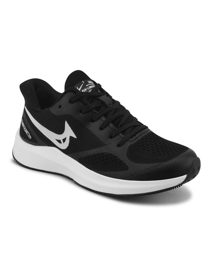 PAYTM Men Black White Sports Shoes