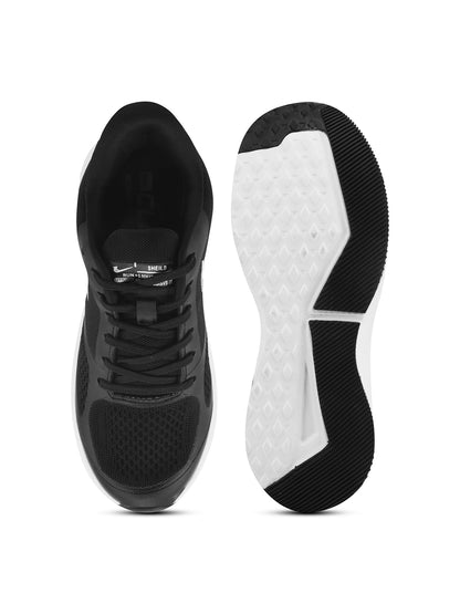 PAYTM Men Black White Sports Shoes