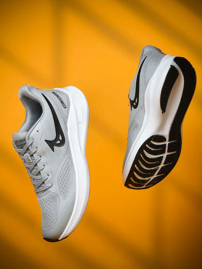 PAYTM Men Light Gray Black Sports Shoes