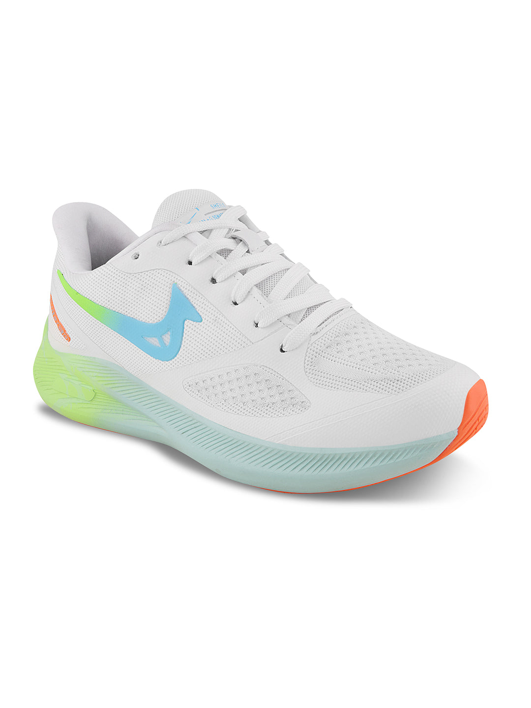 PAYTM Men White-P.GRN-SKY Sports Shoes