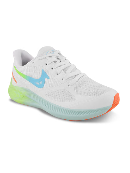 PAYTM Men White-P.GRN-SKY Sports Shoes