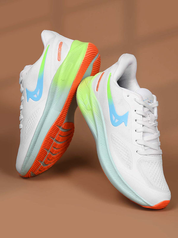 PAYTM Men White-P.GRN-SKY Sports Shoes