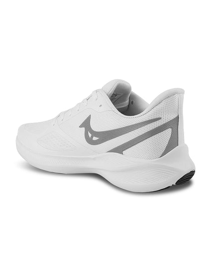 PAYTM Men White-Silver Sports Shoes