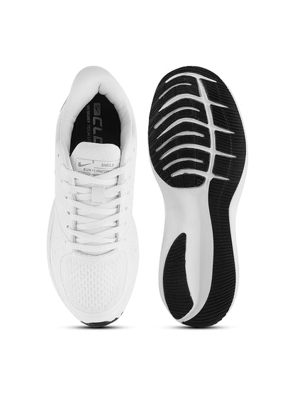 PAYTM Men White-Silver Sports Shoes