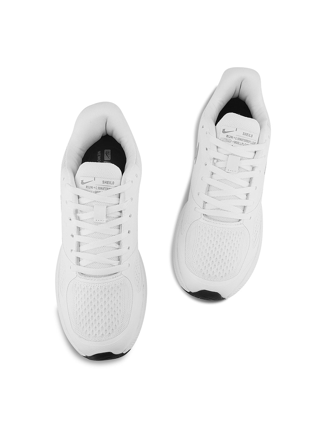 PAYTM Men White Silver Sports Shoes