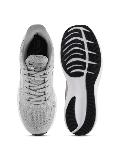 PAYTM Men Light Gray Black Sports Shoes