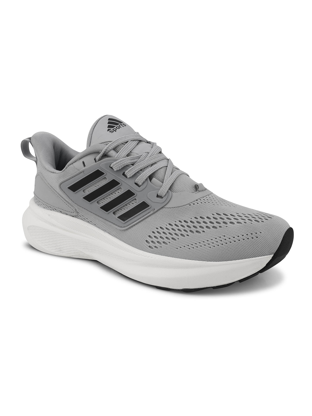 PUREBOOST Men Light Gray Black Sports Shoes