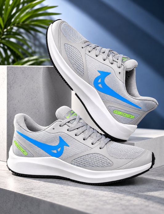 PAYTM Men Gray-Sky Sports Shoes