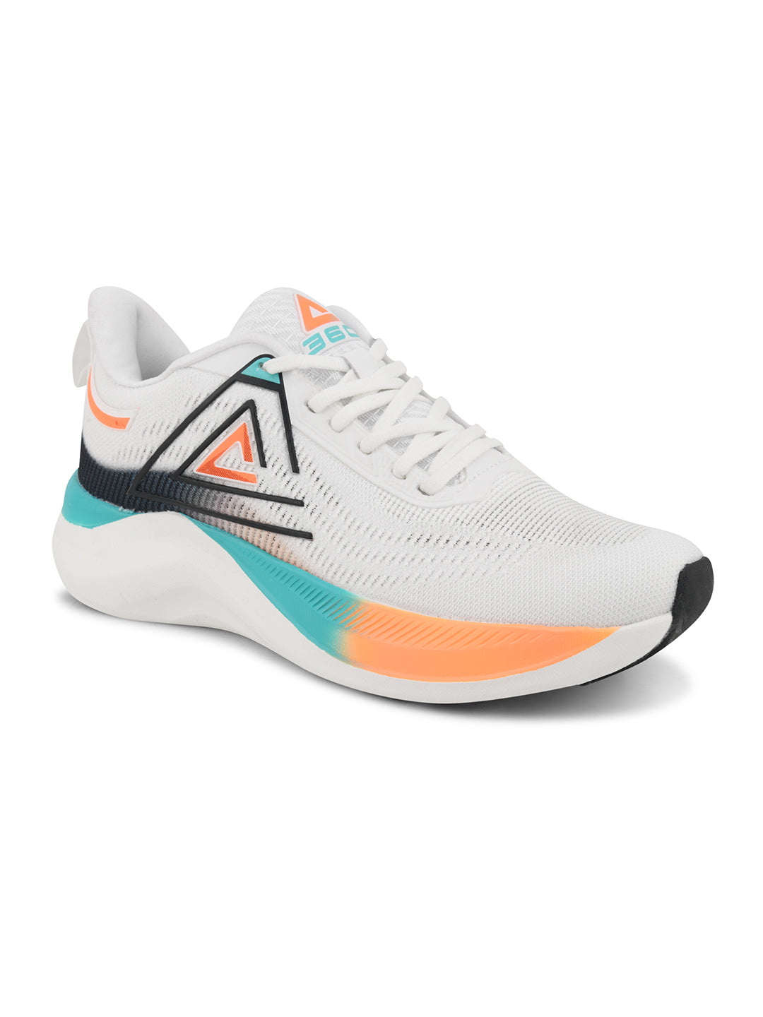 SPARKLE Men White-Orange Sports Shoes