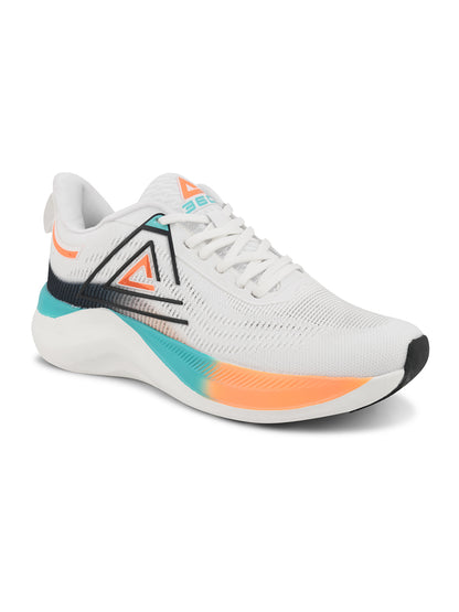 SPARKLE Men White-Orange Sports Shoes