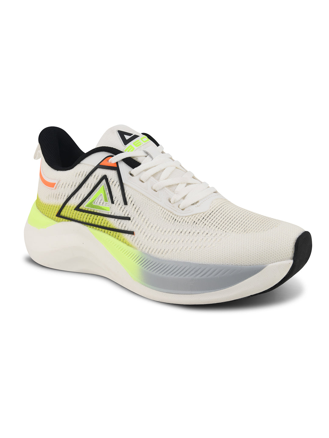 SPARKLE Men White-P.Green Sports Shoes