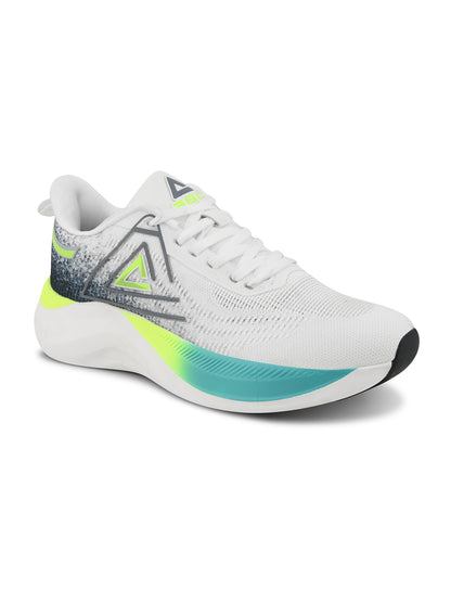 SPARKLE Men White-P.Green Sports Shoes