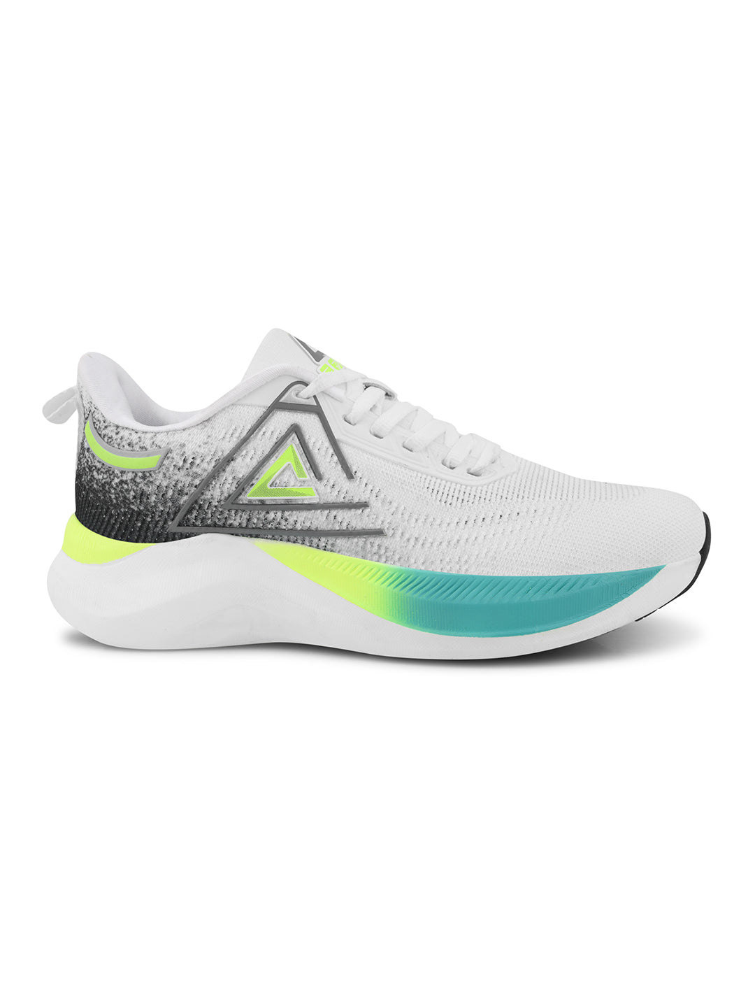 SPARKLE Men White-P.Green Sports Shoes