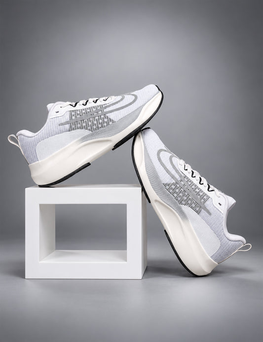 CLD FLYZOOM Men White Silver Sports for Men